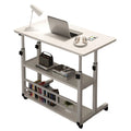 Adjustable Height Mobile Office Desk with Wheels Kairos & Co.