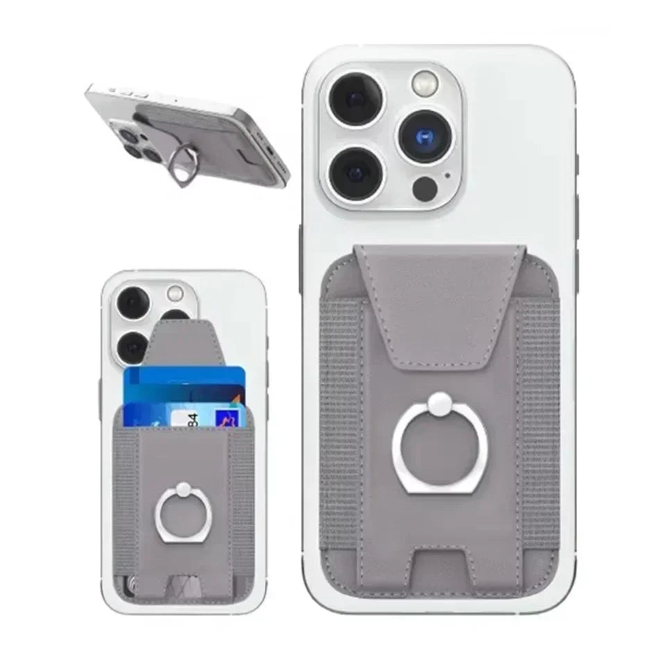 MagSafe Phone Wallet Case with Ring Stand & Flap Cover – PU Leather Magnetic Card Holder for iPhone 12/13/14/15/16 Pro Kairos & Co.