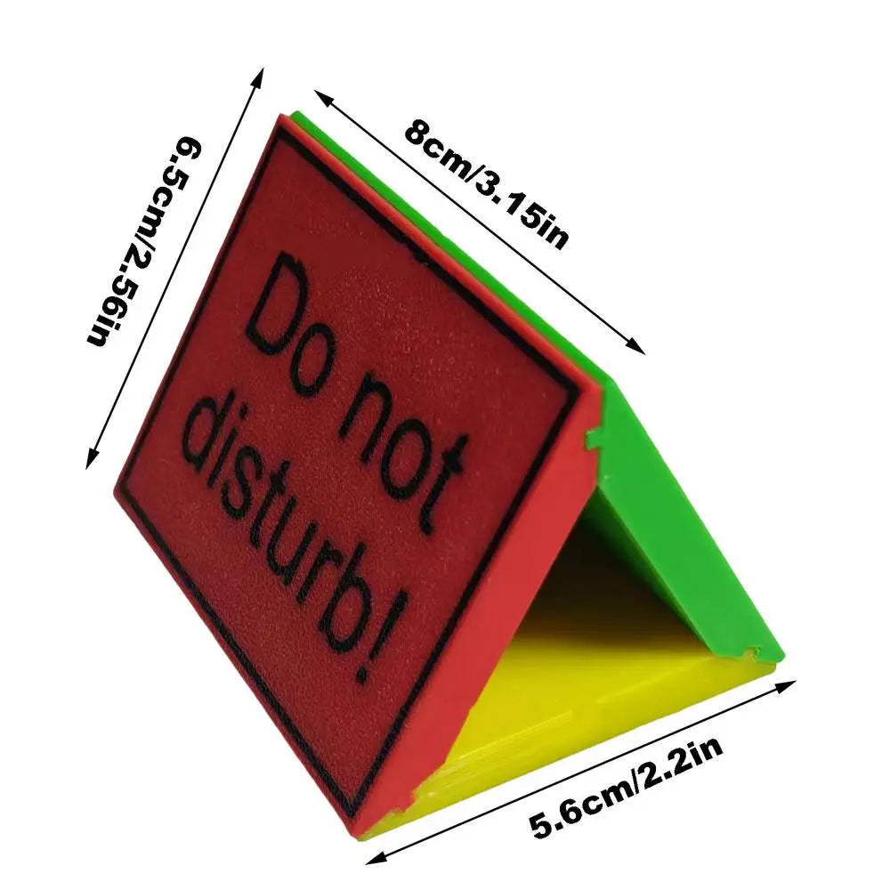 Teacher Desk “Do Not Disturb” Sign – 3-Sided Desk Indicator Kairos & Co.