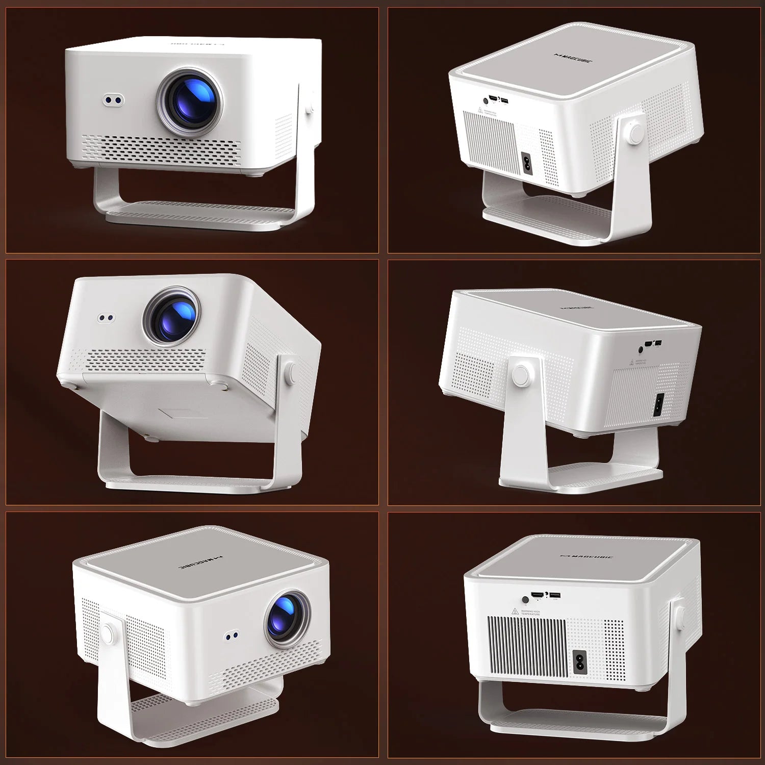 Magcubic HY450MAX 1100ANSI Android 14 Portable Outdoor Projector 1080P Auto Focus 8K Support WIFI6 Beam Mini Projector Kairos & Co.