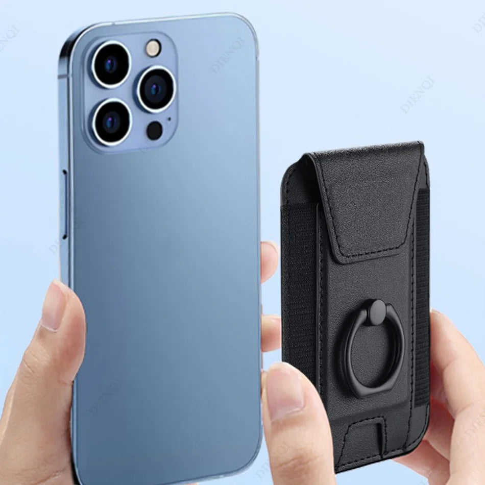 MagSafe Phone Wallet Case with Ring Stand & Flap Cover – PU Leather Magnetic Card Holder for iPhone 12/13/14/15/16 Pro Kairos & Co.