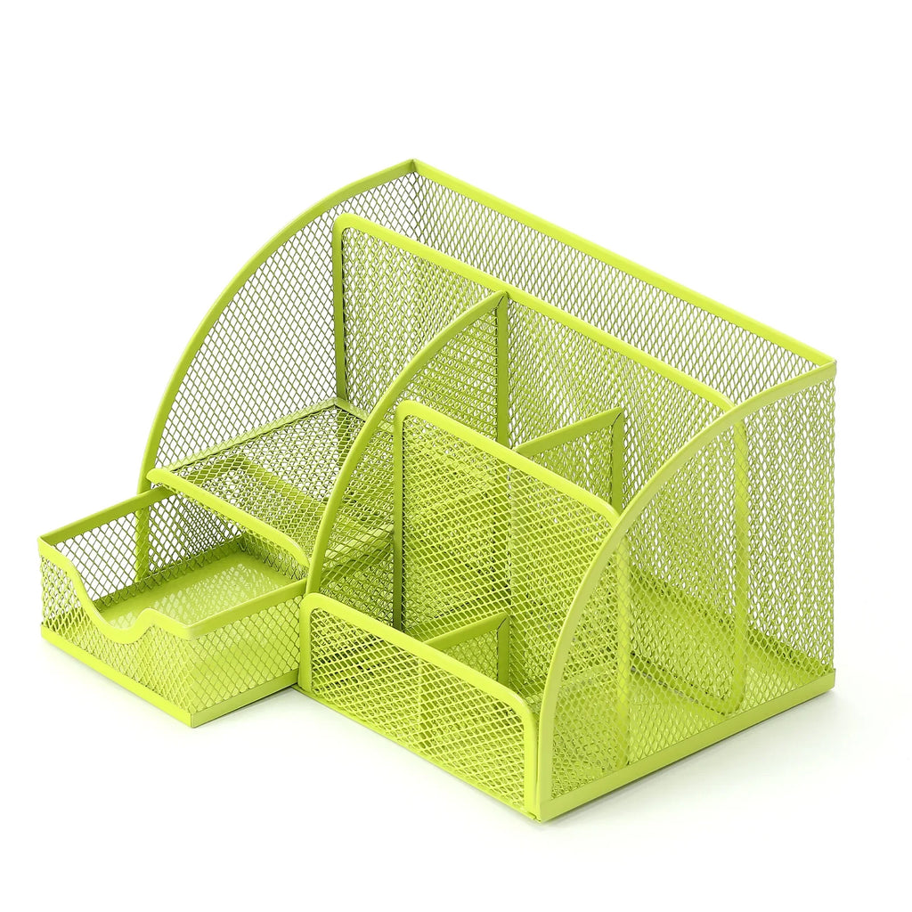 Large Capacity Metal Pen Holder & Desktop Storage Organizer Kairos & Co.