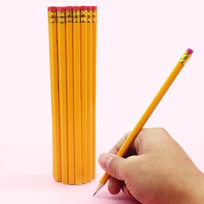 Yellow Wood-Cased Pencils #2 HB – 10/30/50 Count, School Supplies Divina Constitutio