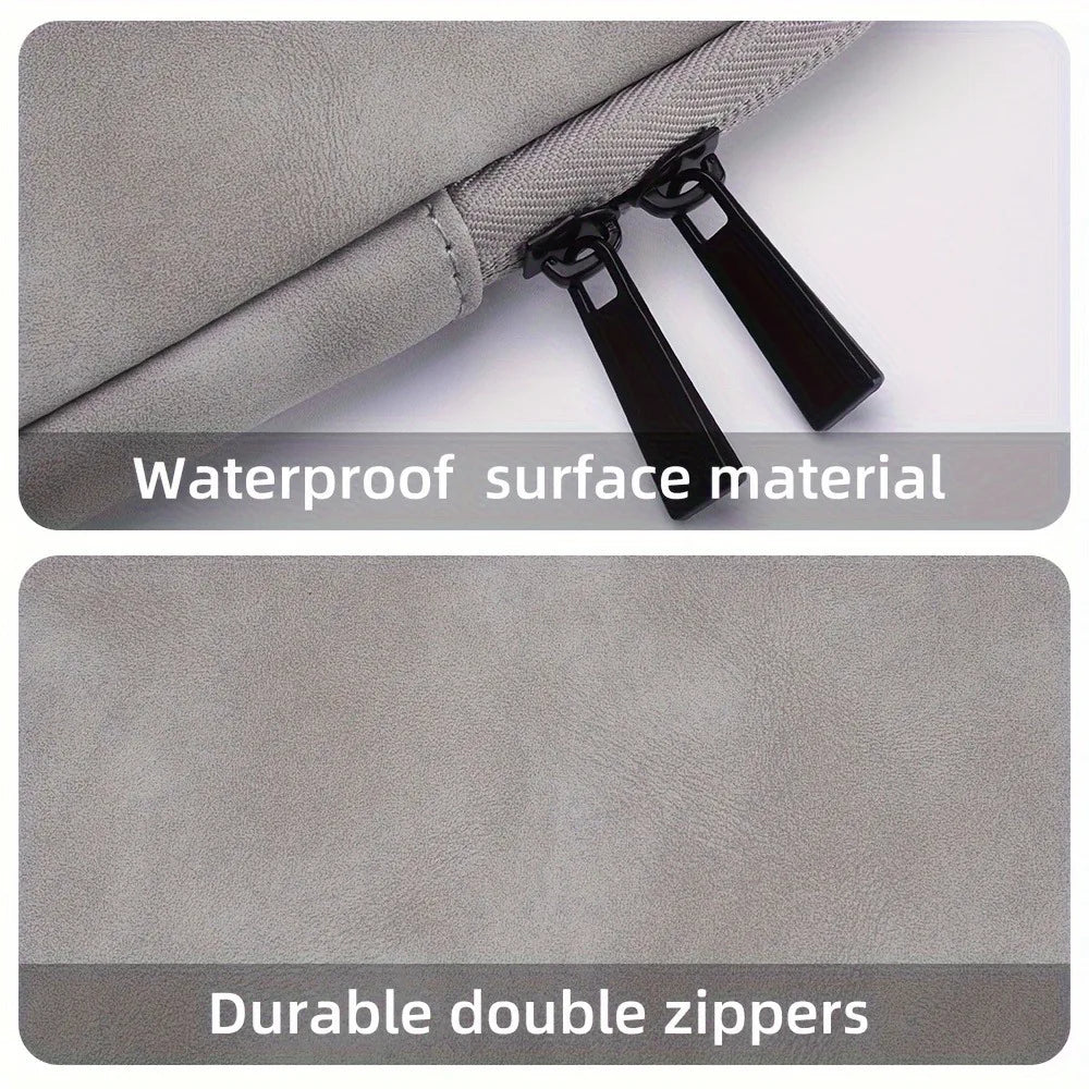 Slim PU Leather Laptop Case 11-15" – Protective Sleeve for MacBook & Tablets Divina Constitutio