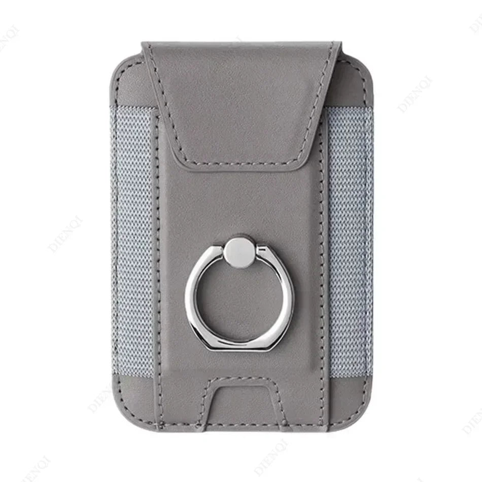 MagSafe Phone Wallet Case with Ring Stand & Flap Cover – PU Leather Magnetic Card Holder for iPhone 12/13/14/15/16 Pro Kairos & Co.