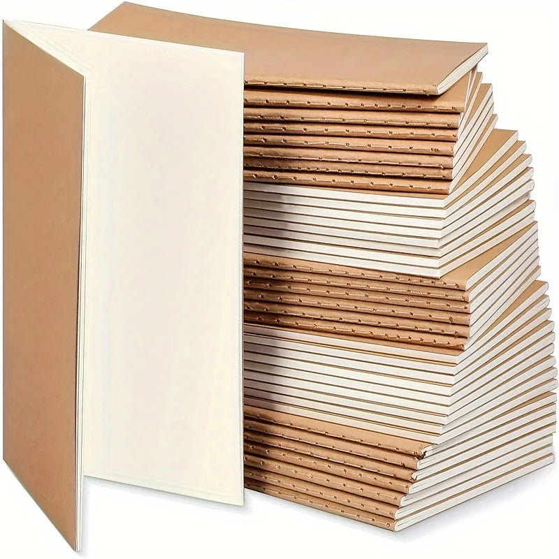 Mini Pocket Notebook (5/10/20pcs) – Blank Unlined Journal, 5.12x3.54" Divina Constitutio