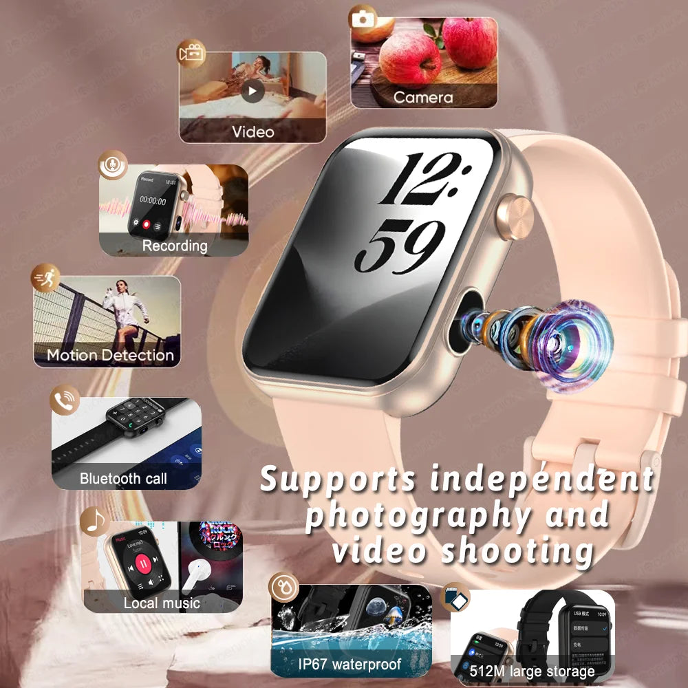 Smart Watch with Camera & Fitness Tracking – Bluetooth Calling Divina Constitutio