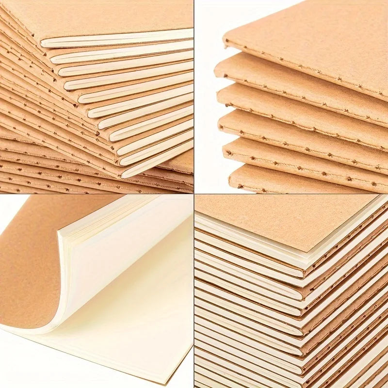 Mini Pocket Notebook (5/10/20pcs) – Blank Unlined Journal, 5.12x3.54" Divina Constitutio