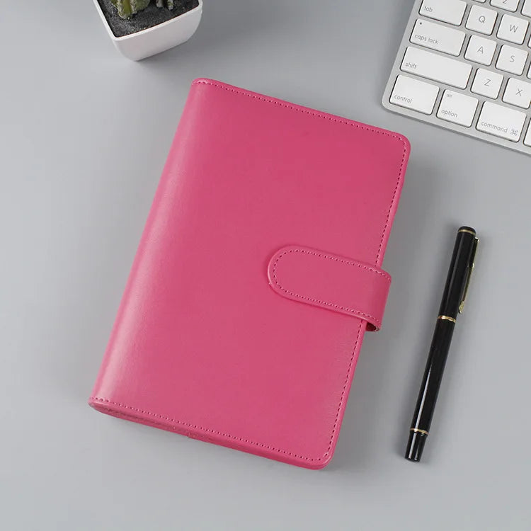 Macaron Series PU Leather Notebook Cover – A5/A6 Clip-On Binder Divina Constitutio
