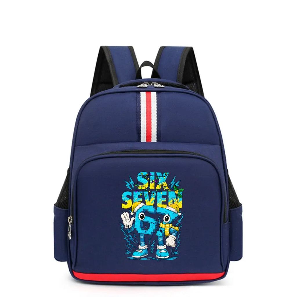 (6 7) Cartoon Print Kids Backpack – Waterproof School Bag for Boys & Girls Divina Constitutio