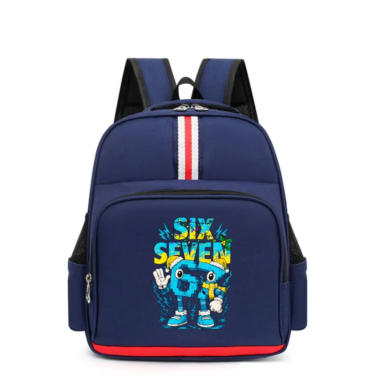 (6 7) Cartoon Print Kids Backpack – Waterproof School Bag for Boys & Girls Divina Constitutio