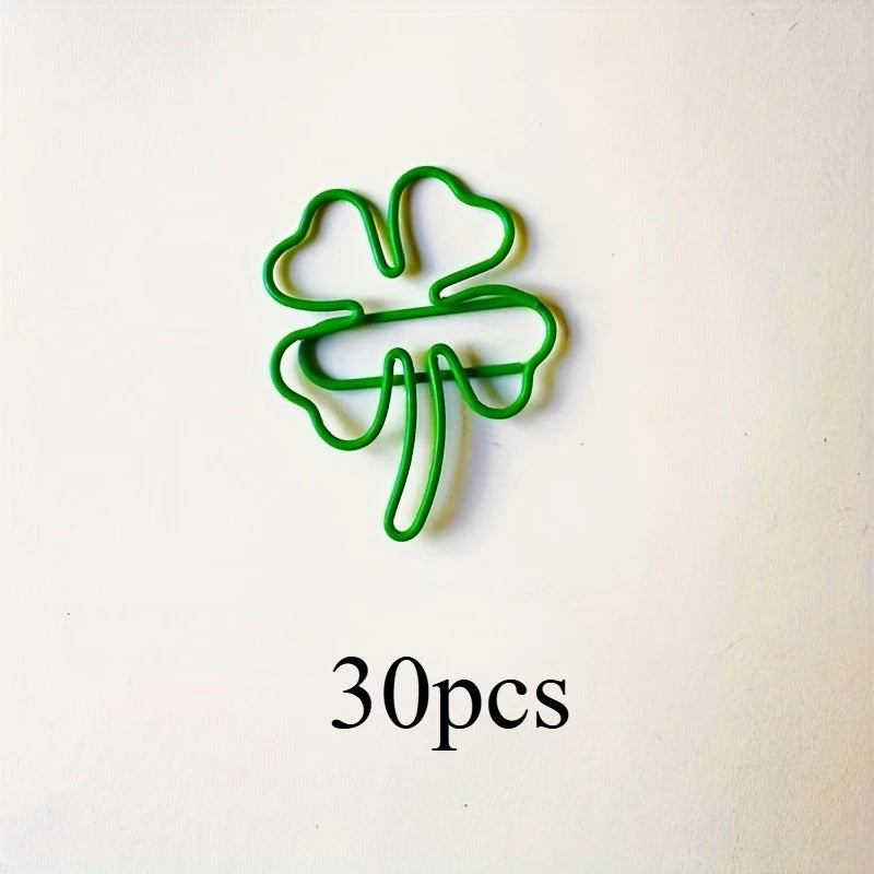 Four-Leaf Clover Paper Clips – Lucky Decorative Document Clips Kairos & Co.