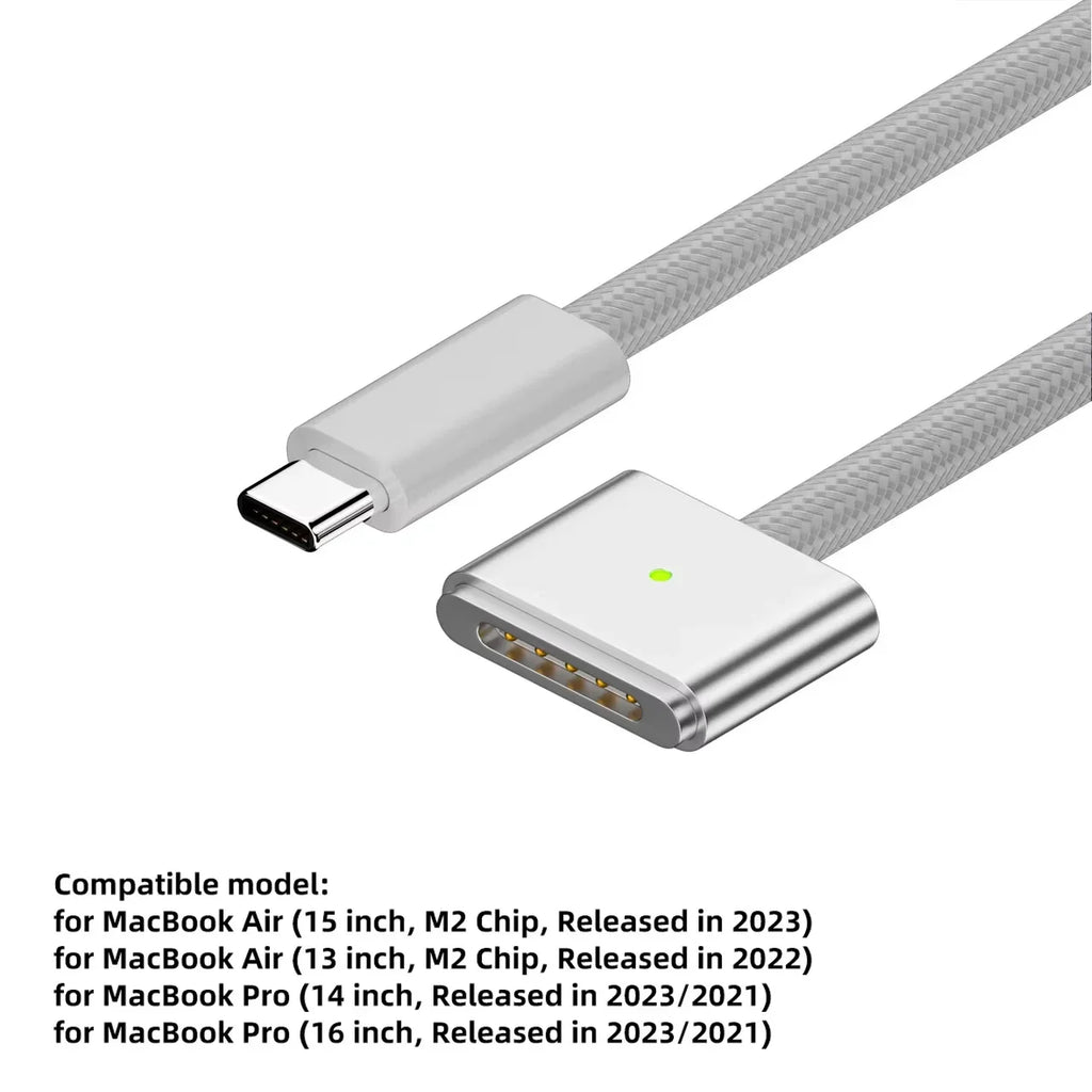 USB-C to MagSafe 3 Charging Cable – 140W PD Adapter for MacBook Pro/Air Divina Constitutio