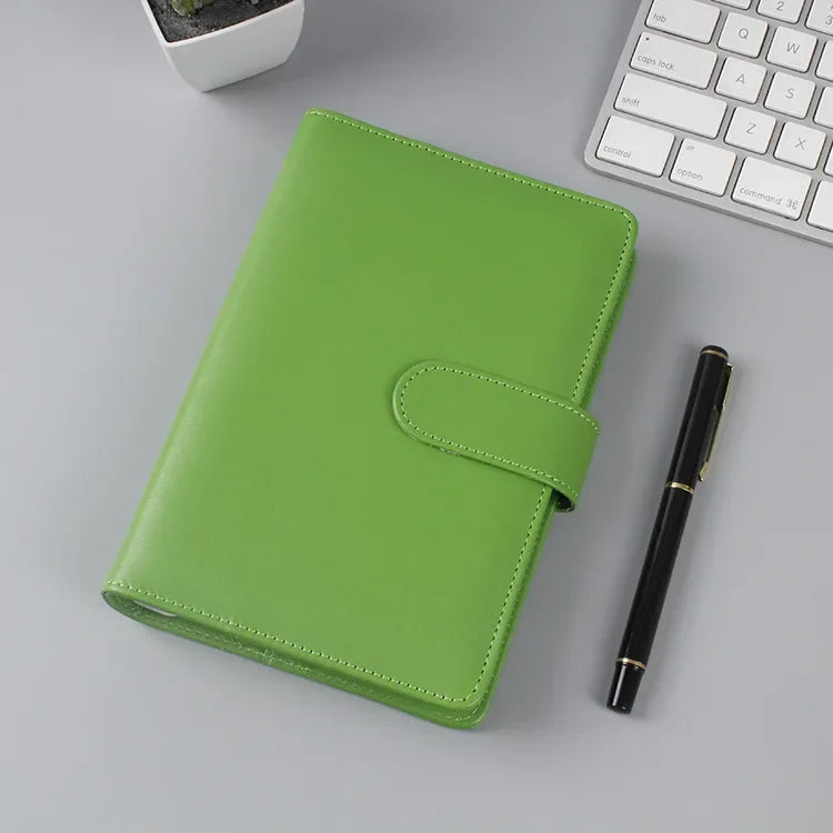 Macaron Series PU Leather Notebook Cover – A5/A6 Clip-On Binder Divina Constitutio