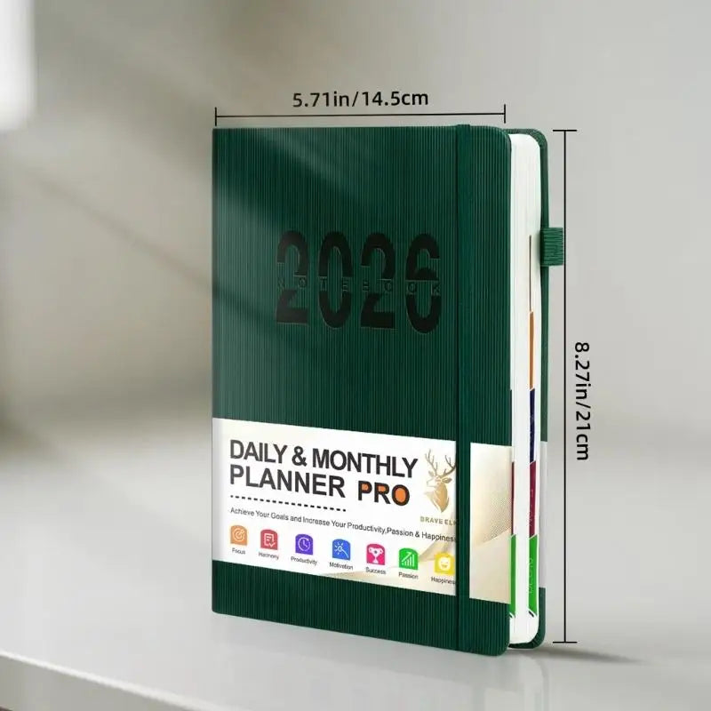 2026 Daily Planner Notebook – Compact Time Management Organizer Divina Constitutio