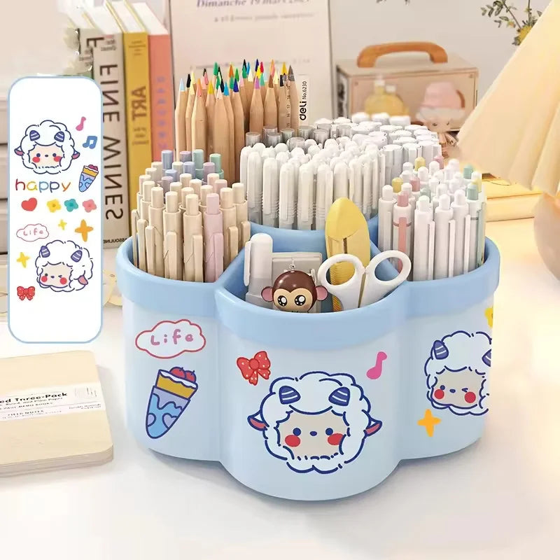 Large Capacity 360° Rotating Pen Holder & Desktop Organizer Kairos & Co.