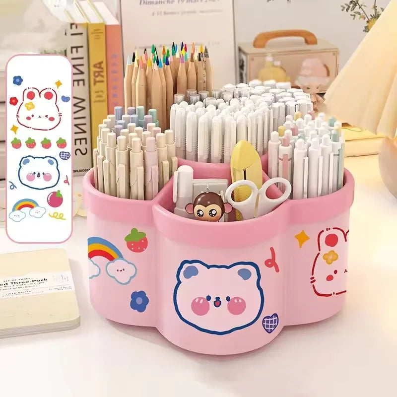 Large Capacity 360° Rotating Pen Holder & Desktop Organizer Kairos & Co.