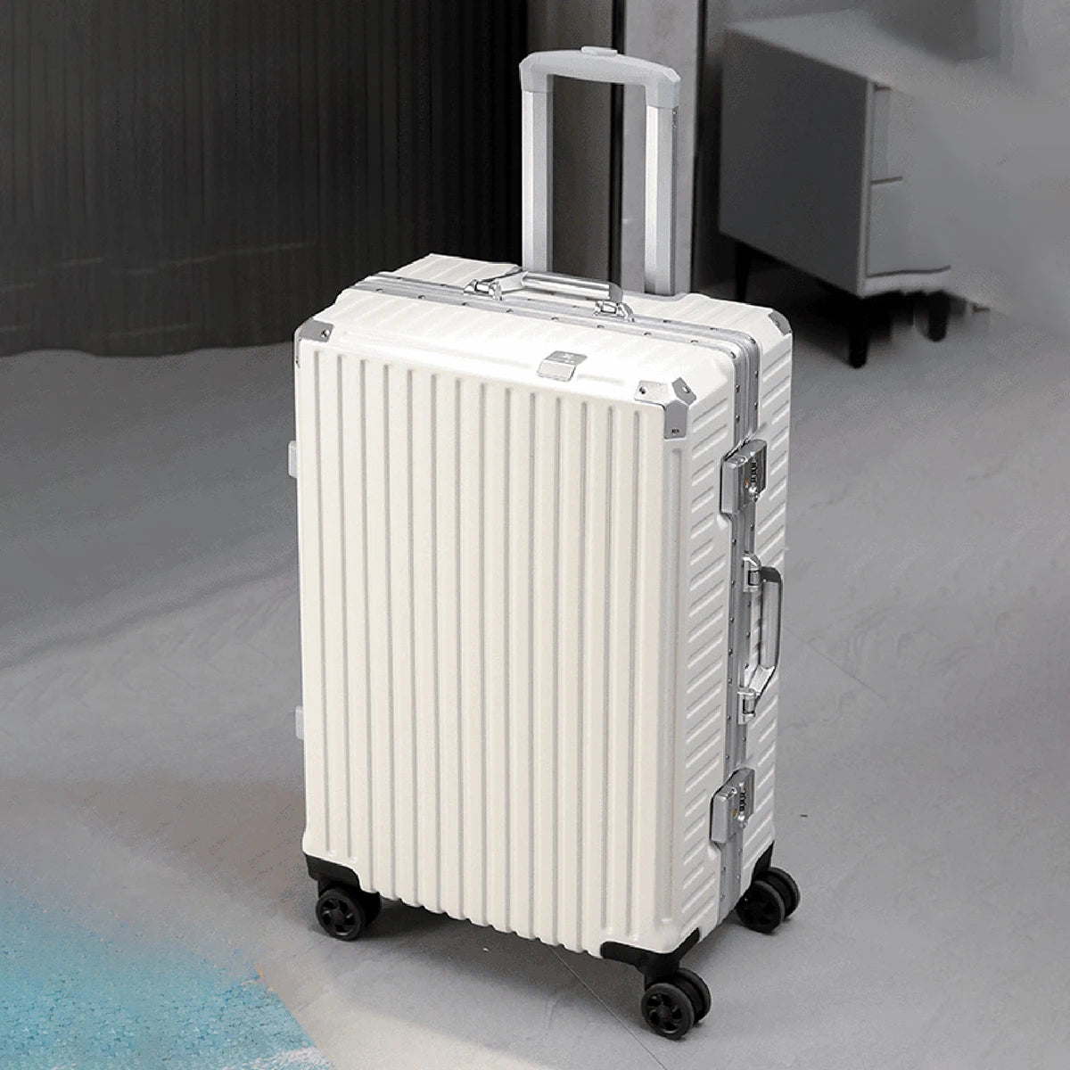 Trolley Luggage 20 24 26 28" Aluminum Frame Rolling Luggage Case USB Travel Suitcase on Wheels Combination Lock Carry on Luggage Kairos & Co.