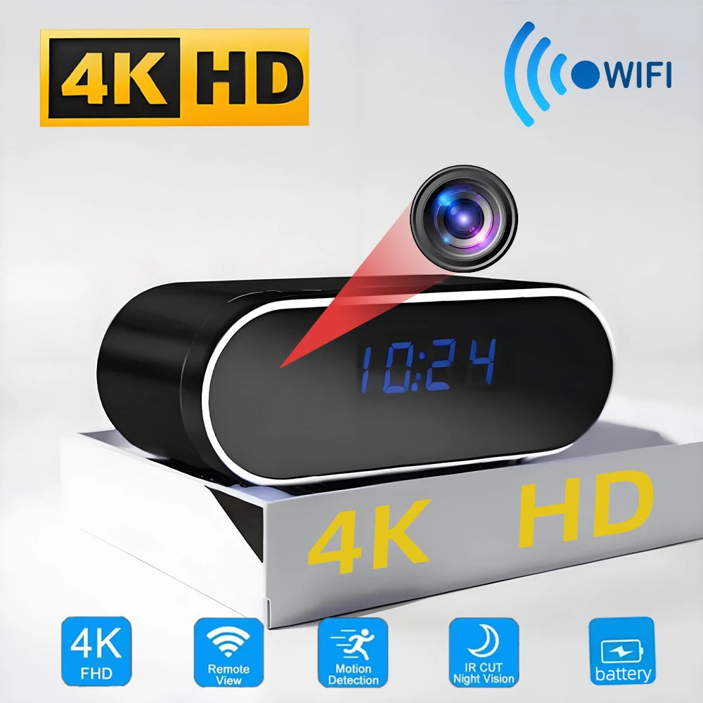 New 4K HD WiFi Wireless Mini Camera, Supporting Remote Viewing, Infrared Night Vision, Motion Detection, and Home Mini Cameras Divina Constitutio