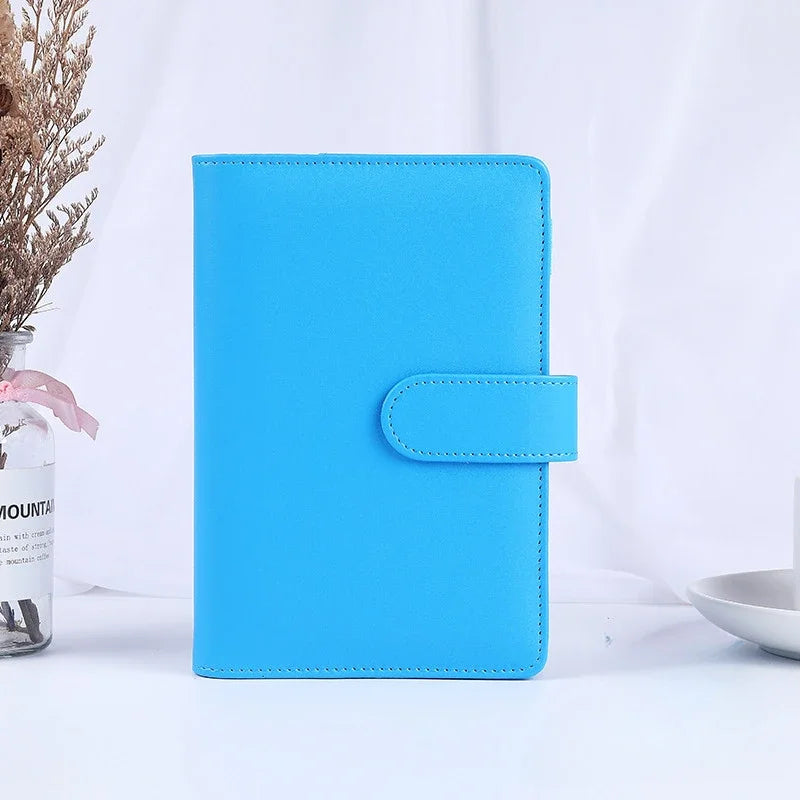 Macaron Series PU Leather Notebook Cover – A5/A6 Clip-On Binder Divina Constitutio