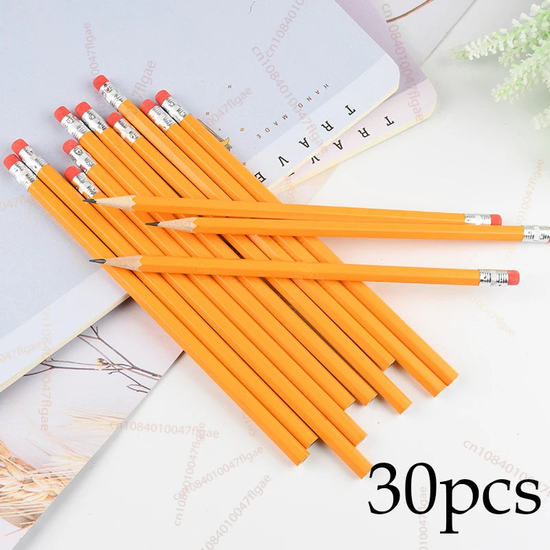 Yellow Wood-Cased Pencils #2 HB – 10/30/50 Count, School Supplies Divina Constitutio