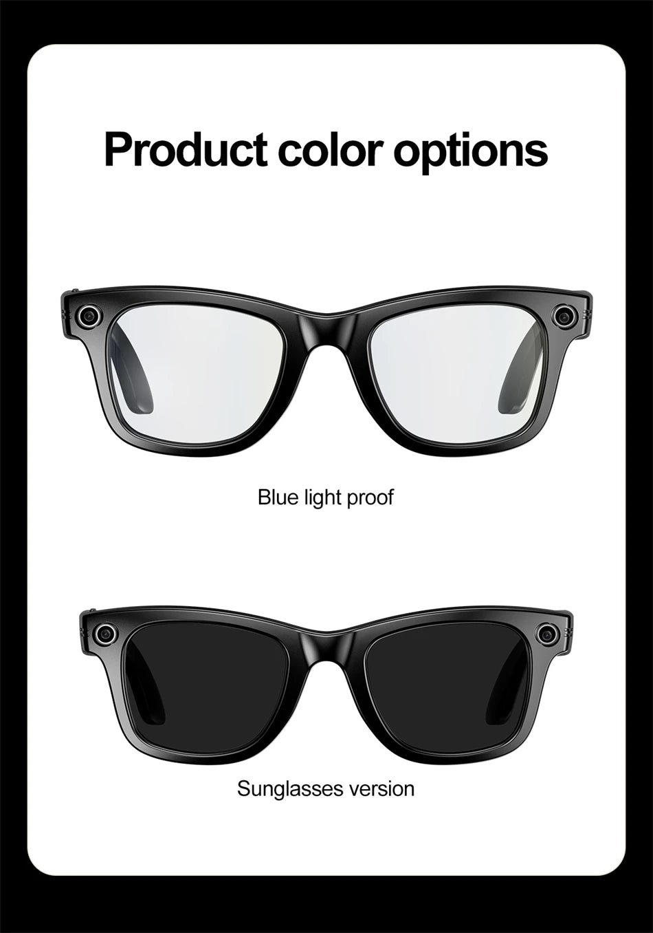 LIGE AI Smart Glasses – Camera Sunglasses with Bluetooth Calling Divina Constitutio
