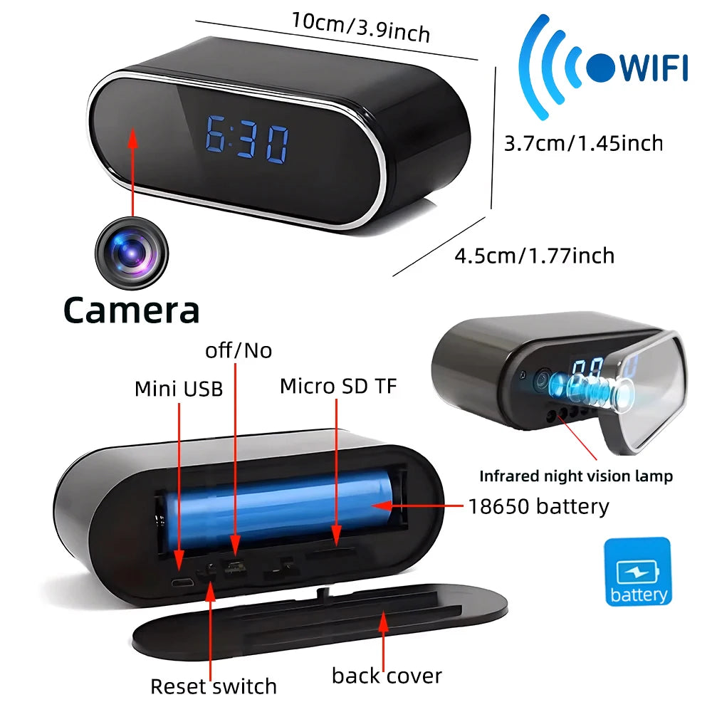 New 4K HD WiFi Wireless Mini Camera, Supporting Remote Viewing, Infrared Night Vision, Motion Detection, and Home Mini Cameras Divina Constitutio