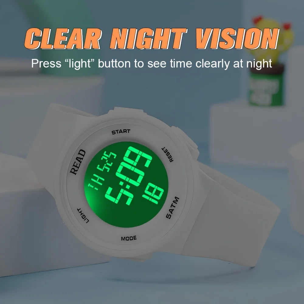 Fashion LED Digital Watch for Women – Waterproof Divina Constitutio