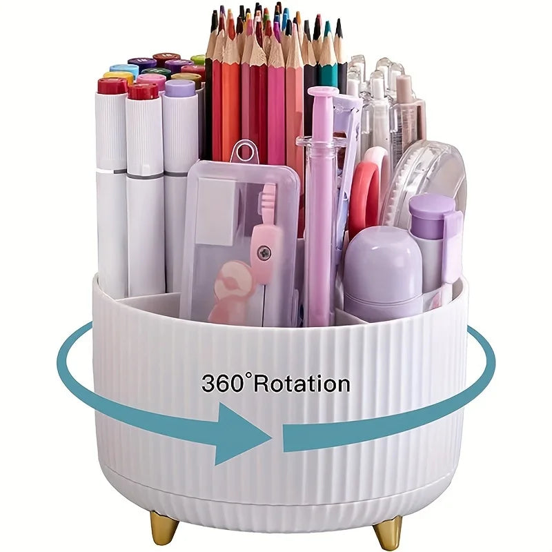 360° Rotating 5-Slot Desktop Pen & Pencil Holder Kairos & Co.