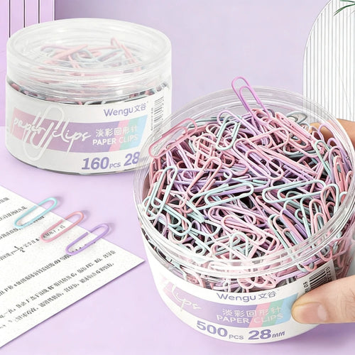 160-Piece Colored Metal Paper Clips – Office & School Document Organizer Kairos & Co.