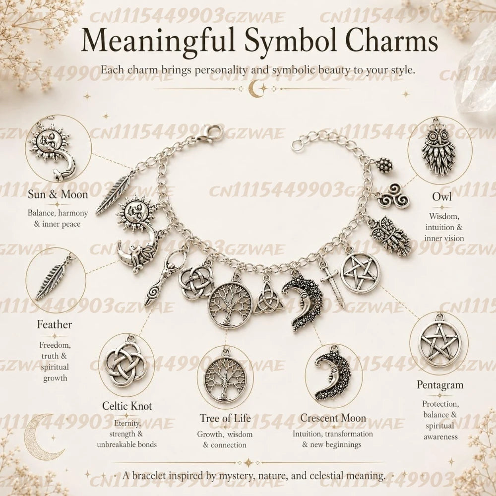 MoonMyst™ Charm Bracelet 🌙✨ — Celestial Magic on Your Wrist Shop1105677467 Store