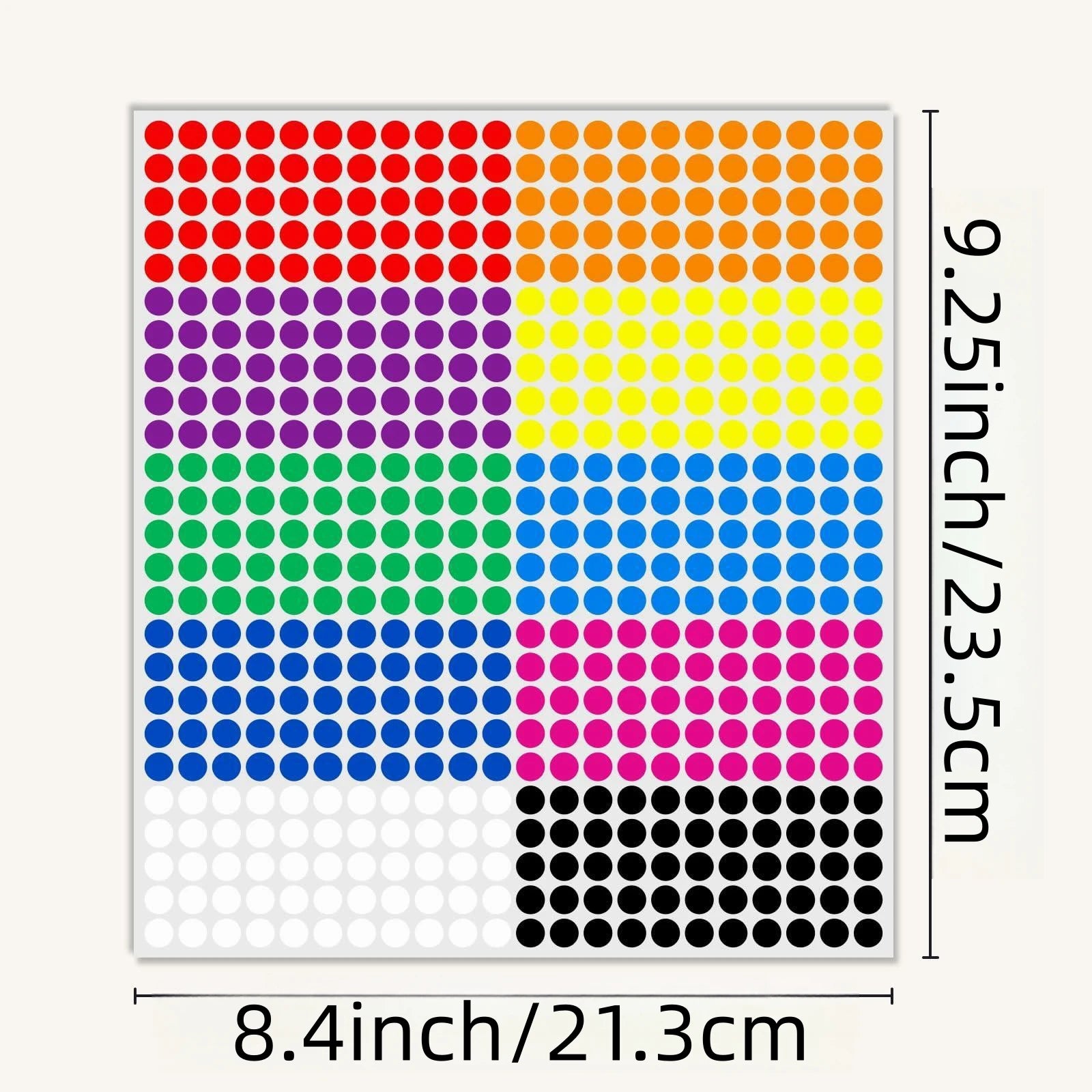 2750pcs Round Dot Stickers – Color Coding & Price Labels Divina Constitutio