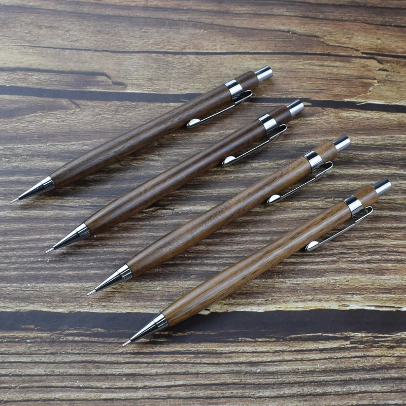 Natural Wood 0.5mm Mechanical Pencil – Drawing & Writing Automatic Pen Divina Constitutio