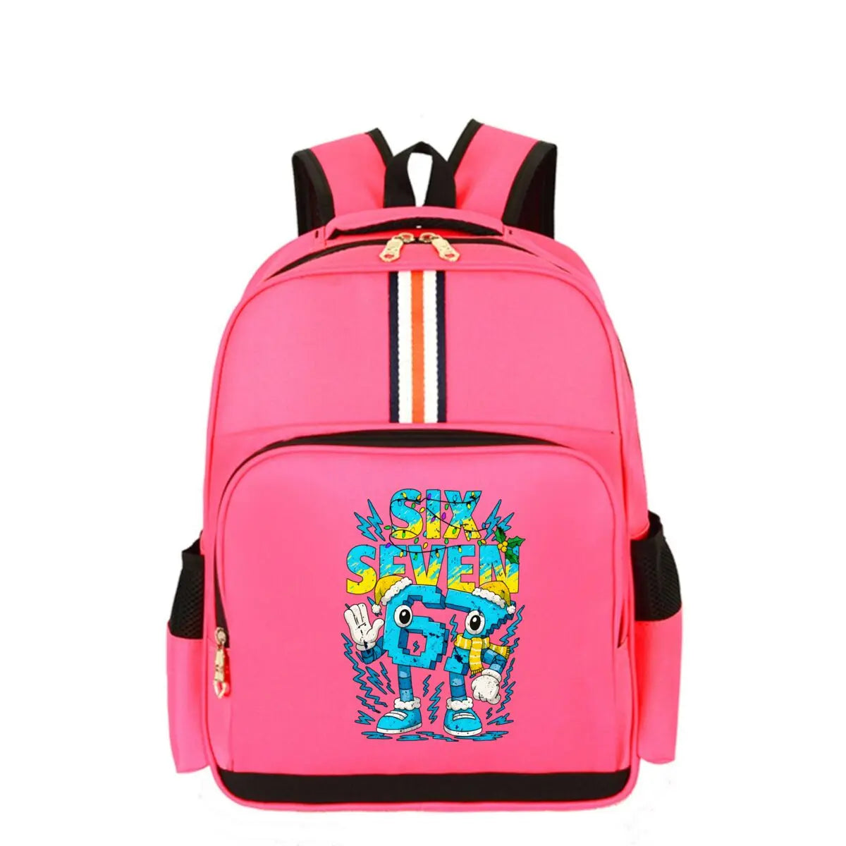(6 7) Cartoon Print Kids Backpack – Waterproof School Bag for Boys & Girls Divina Constitutio