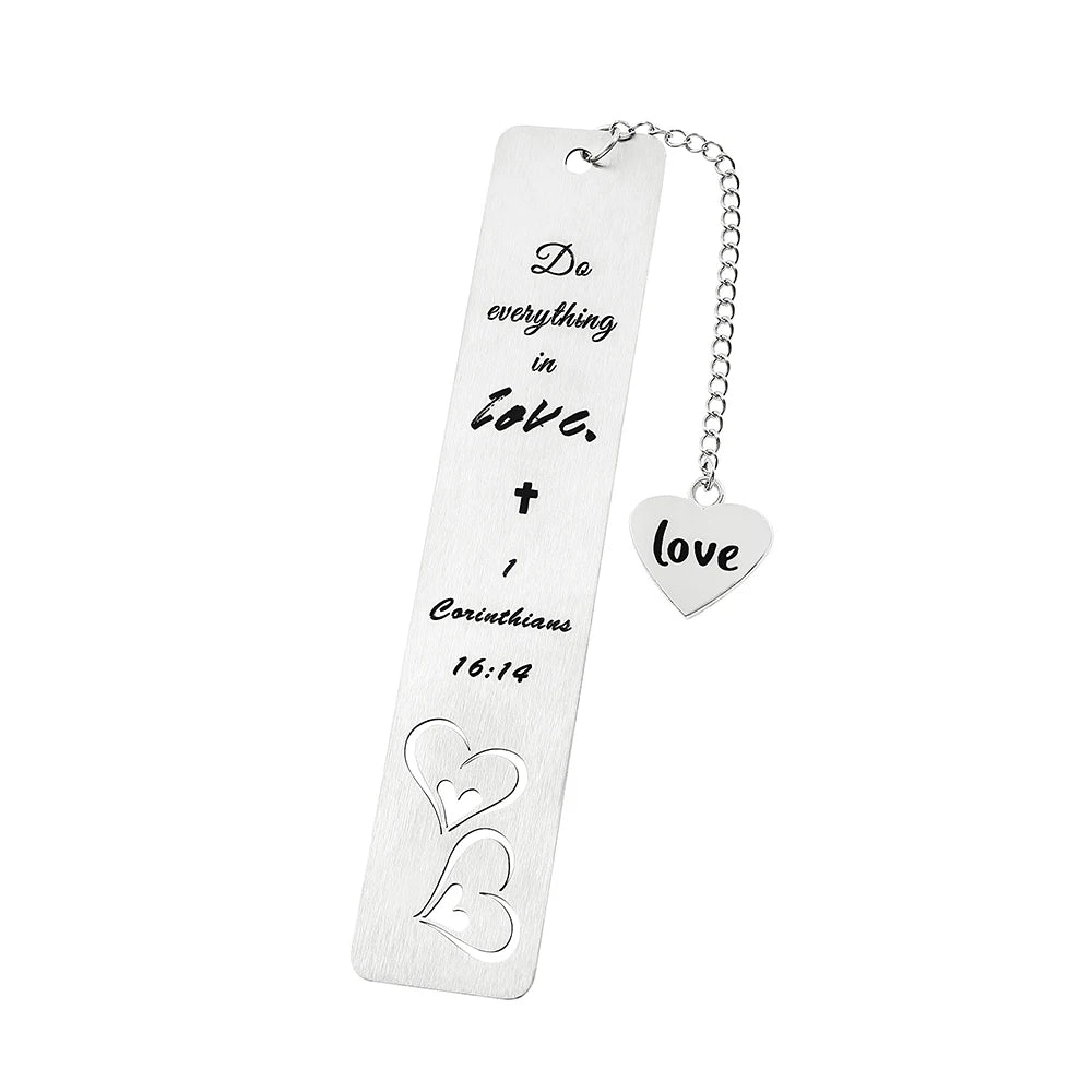 Cross Charm Metal Bookmark – Faith-Inspired Gift Divina Constitutio