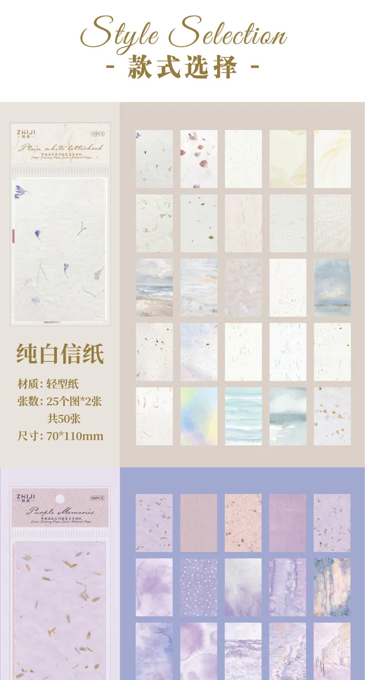 Cleaned-up Title:
Dreamland Memo Pad – 50pcs Decorative Paper for Journaling & Scrapbooking Divina Constitutio