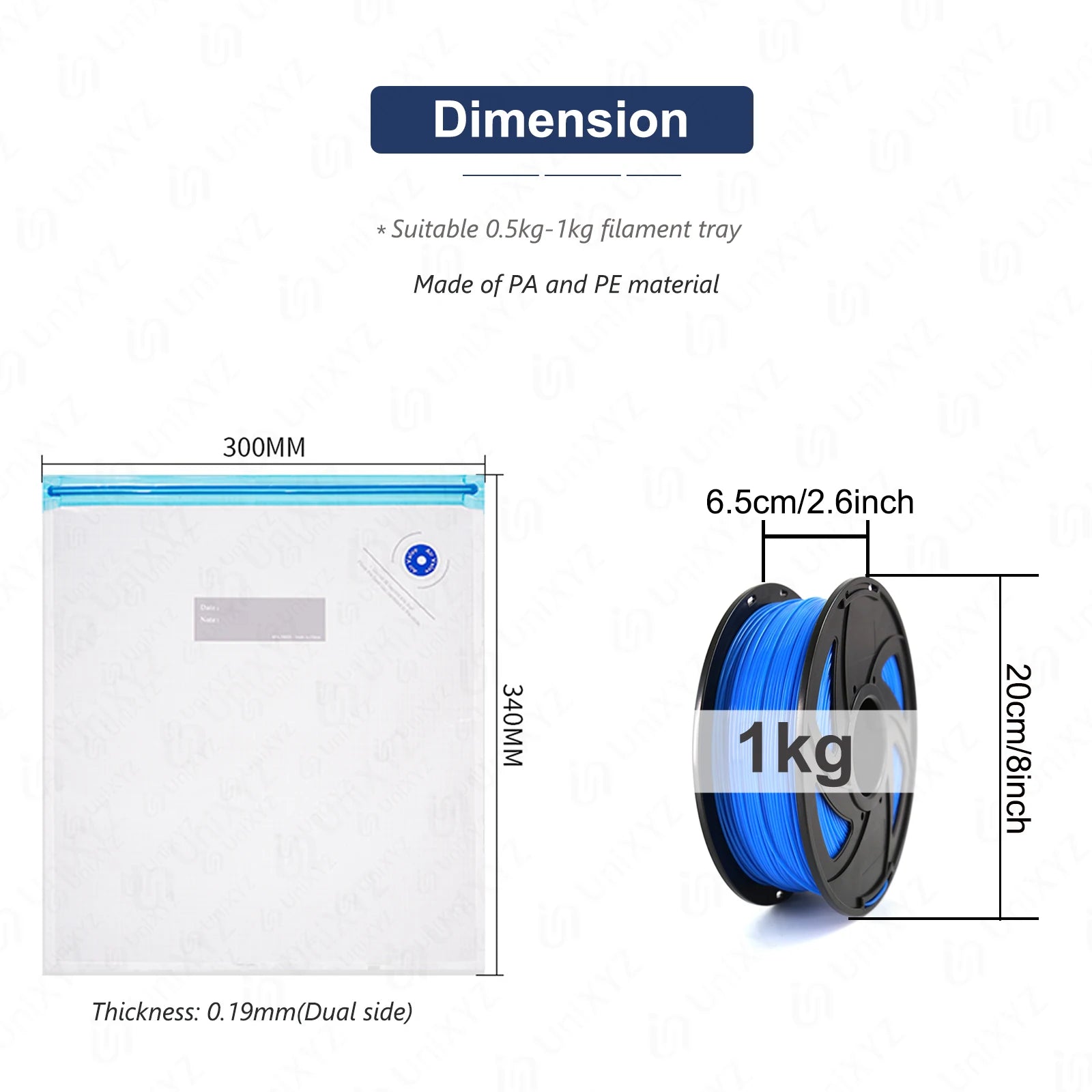 3D Filament Vacuum Storage Bags — Humidity-Resistant Sealing Bags for PLA, ABS & PETG Kairos & Co.