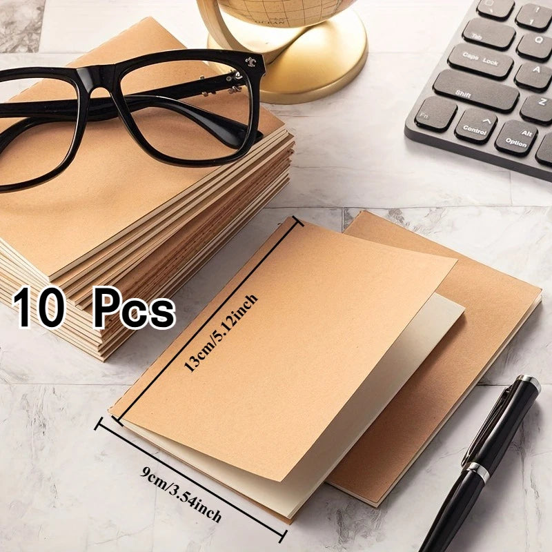 Mini Pocket Notebook (5/10/20pcs) – Blank Unlined Journal, 5.12x3.54" Divina Constitutio