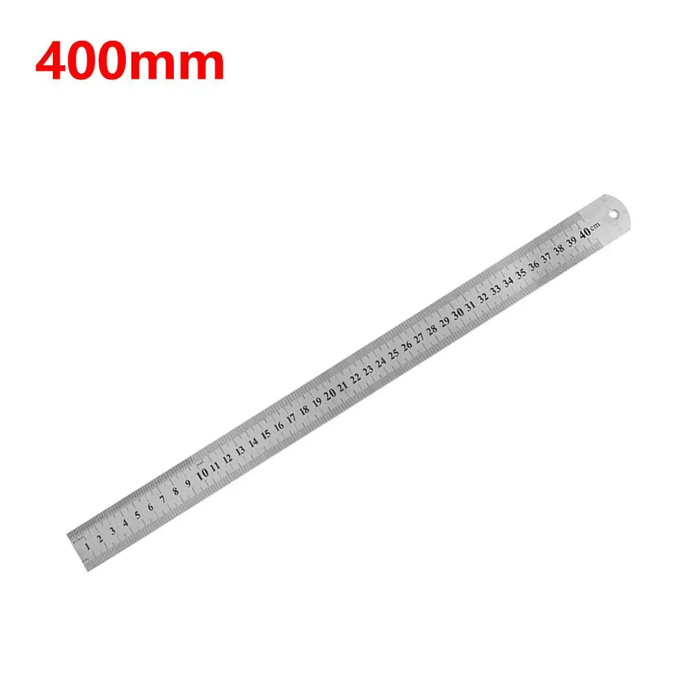 Stainless Steel Ruler – Double-Sided Metal Straight Ruler (150mm-500mm) Divina Constitutio