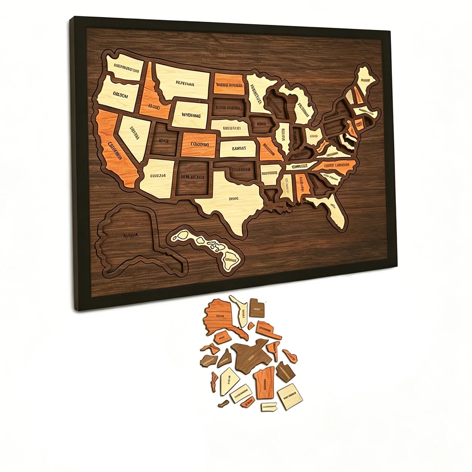MapQuest™ USA Puzzle 🗺️✨ — Build Your Travel Memories TOP-TECH Store