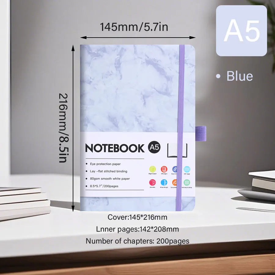Professional A5 Notebook – Thickened Paper, Compact & Lightweight Office Planner for Work, Students & Sellers Kairos & Co.