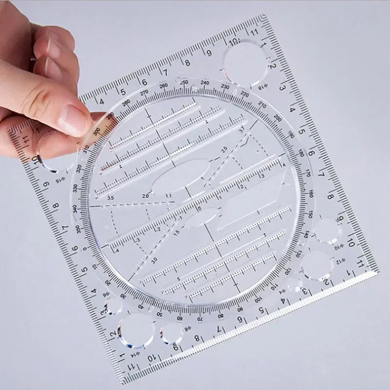 Kawaii Rotary Ruler – All-in-One Drawing & Measuring Tool Divina Constitutio