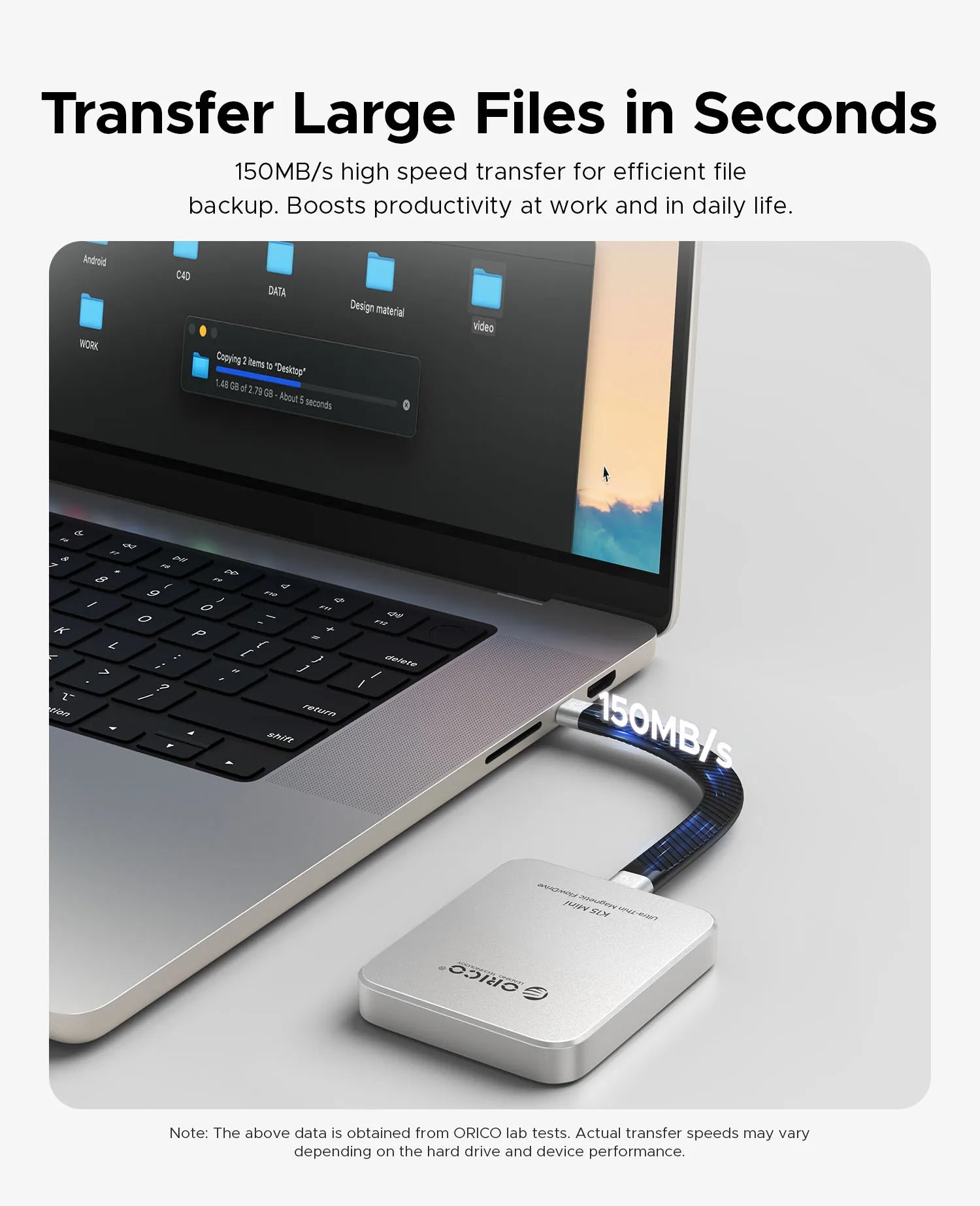 ORICO Portable SSD – Magnetic, Ultra Thin, 150MB/s Divina Constitutio