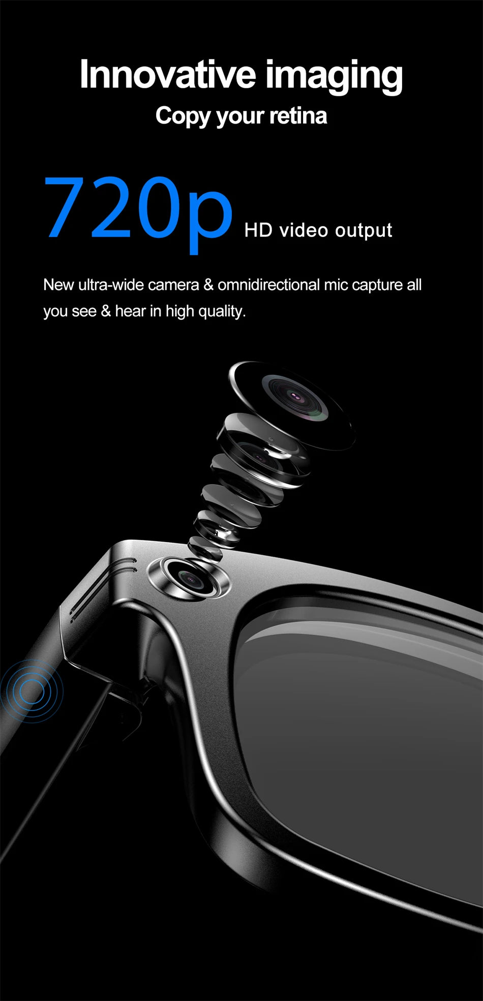 LIGE AI Smart Glasses – Camera Sunglasses with Bluetooth Calling Divina Constitutio