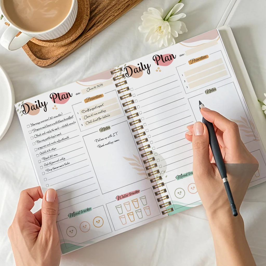 Undated Daily Planner – Tear-Off To-Do List Notepad, 52 Sheets Divina Constitutio