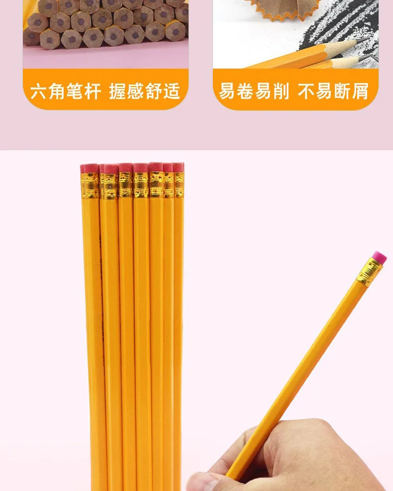 Yellow Wood-Cased Pencils #2 HB – 10/30/50 Count, School Supplies Divina Constitutio