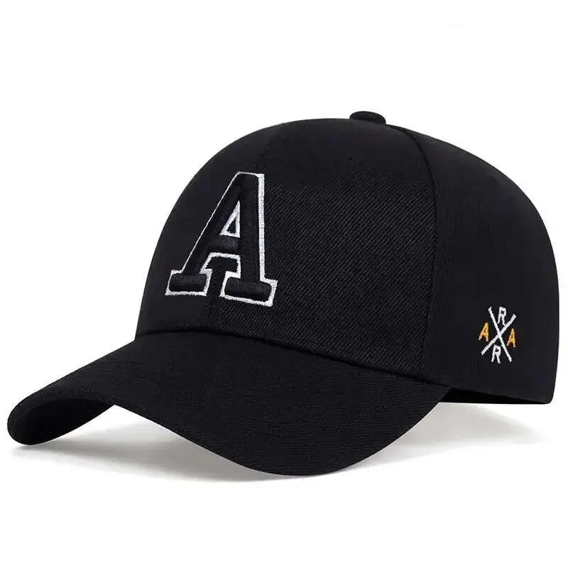 Unisex Simple Letter A Embroidery Baseball Caps Spring and Autumn Outdoor Adjustable Casual Hat Sunscreen Hat Stone's Store