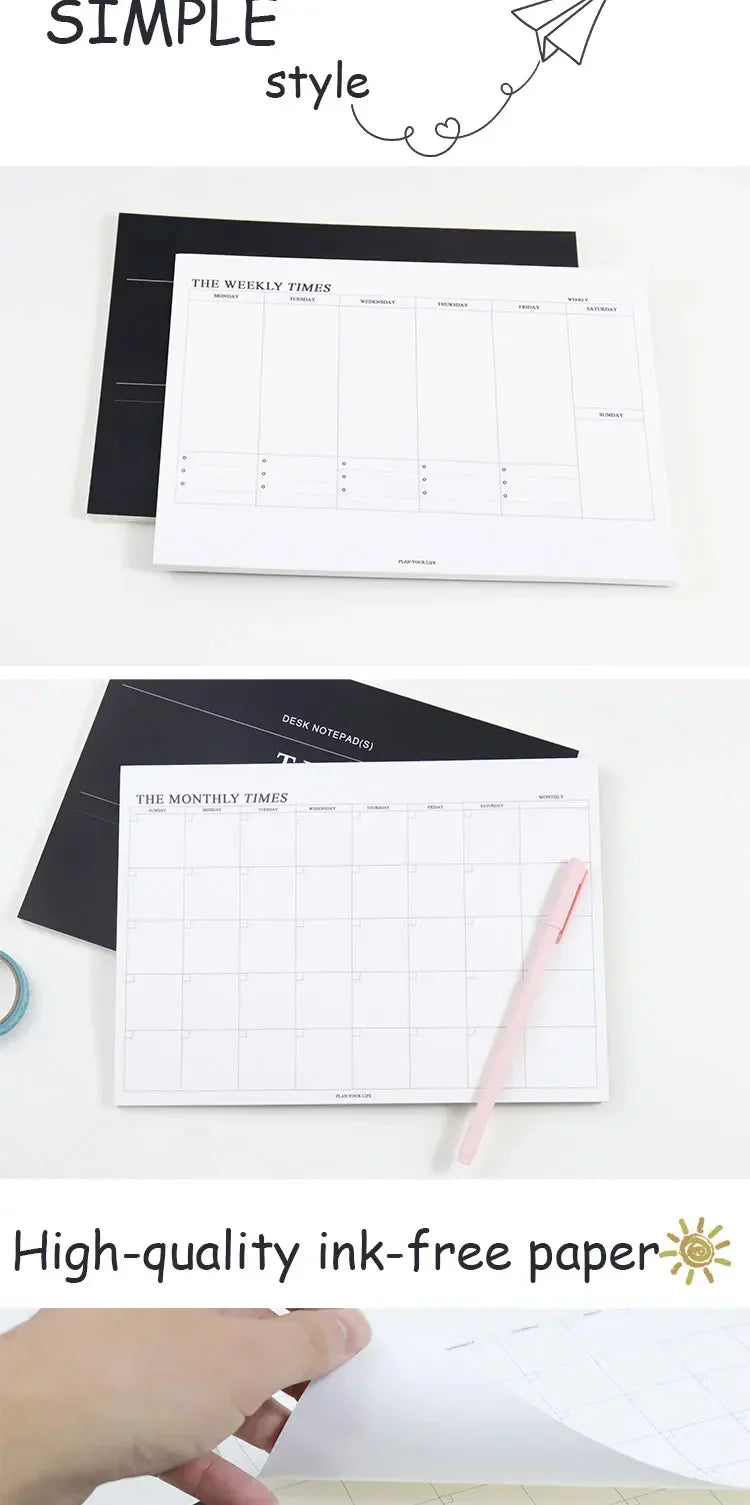 Weekly/Monthly Planner Notebook – Undated Study & Office Agenda Divina Constitutio