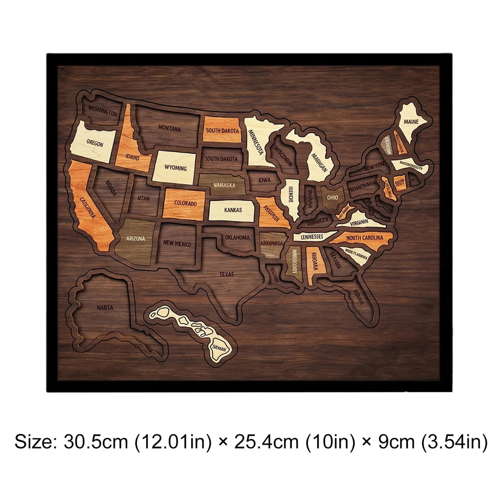 MapQuest™ USA Puzzle 🗺️✨ — Build Your Travel Memories TOP-TECH Store