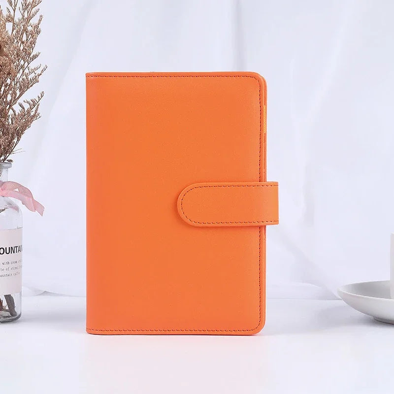 Macaron Series PU Leather Notebook Cover – A5/A6 Clip-On Binder Divina Constitutio